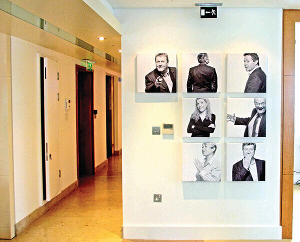portraits on the wall