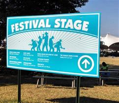 event site sign