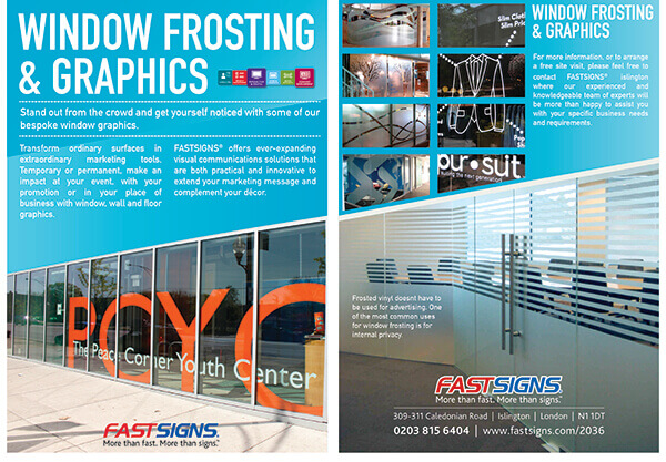 Window frosting & graphics