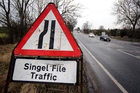 misspelled traffic sign