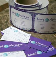 branded labels and business cards