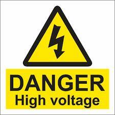 danger high voltage signage