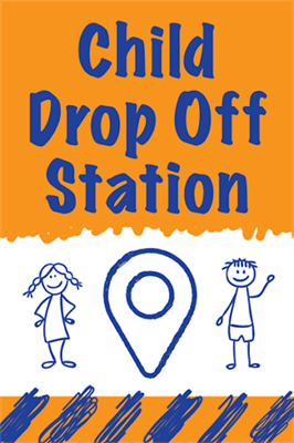 drop-off station decal