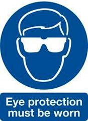 eye protection must be worn signage