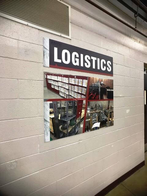 logistics signage