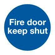 fire door keep shut signage