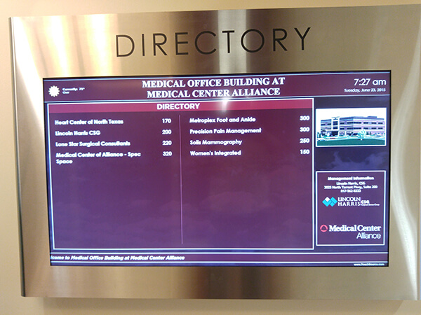 healthcare digital signage