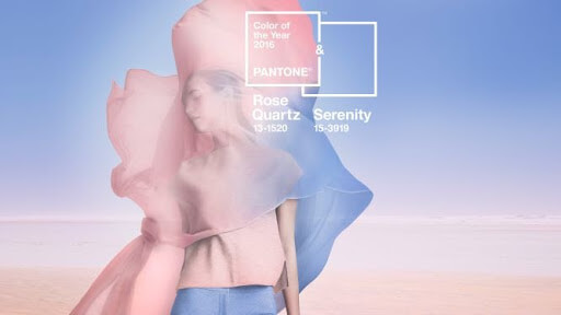 Pantone Rose Quartz and Serenity