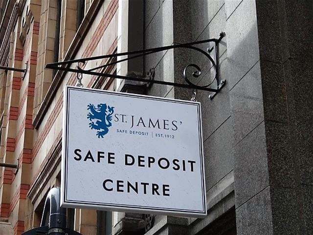 st james aluminium hanging sign