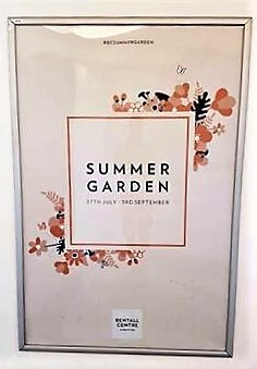 summer garden wall graphic