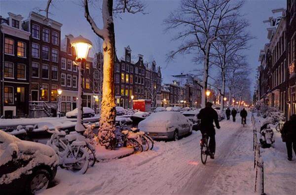 snow filled street