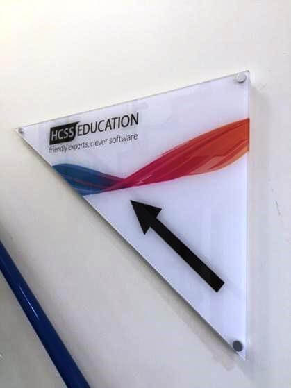 wall directional sign