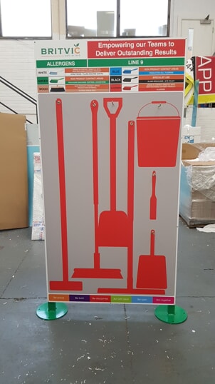 Britvic Rugby Free-Standing Shadow Board