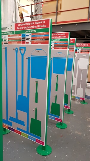 Britvic Rugby Free-Standing Shadow Board