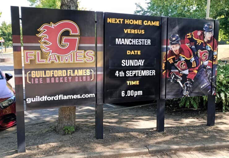 Post and Panel Hours Sign