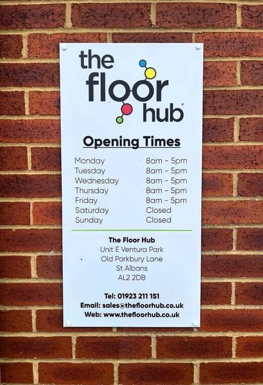 Aluminium Business Hours Sign