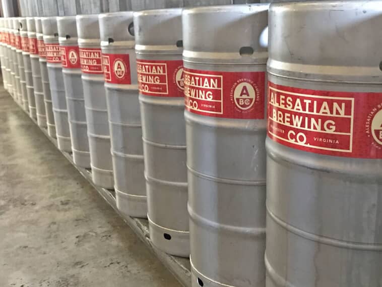 Branded Decals on Beer Kegs