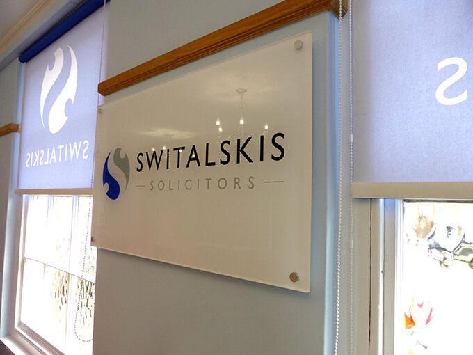 Switalskis Solicitors Indoor Sign