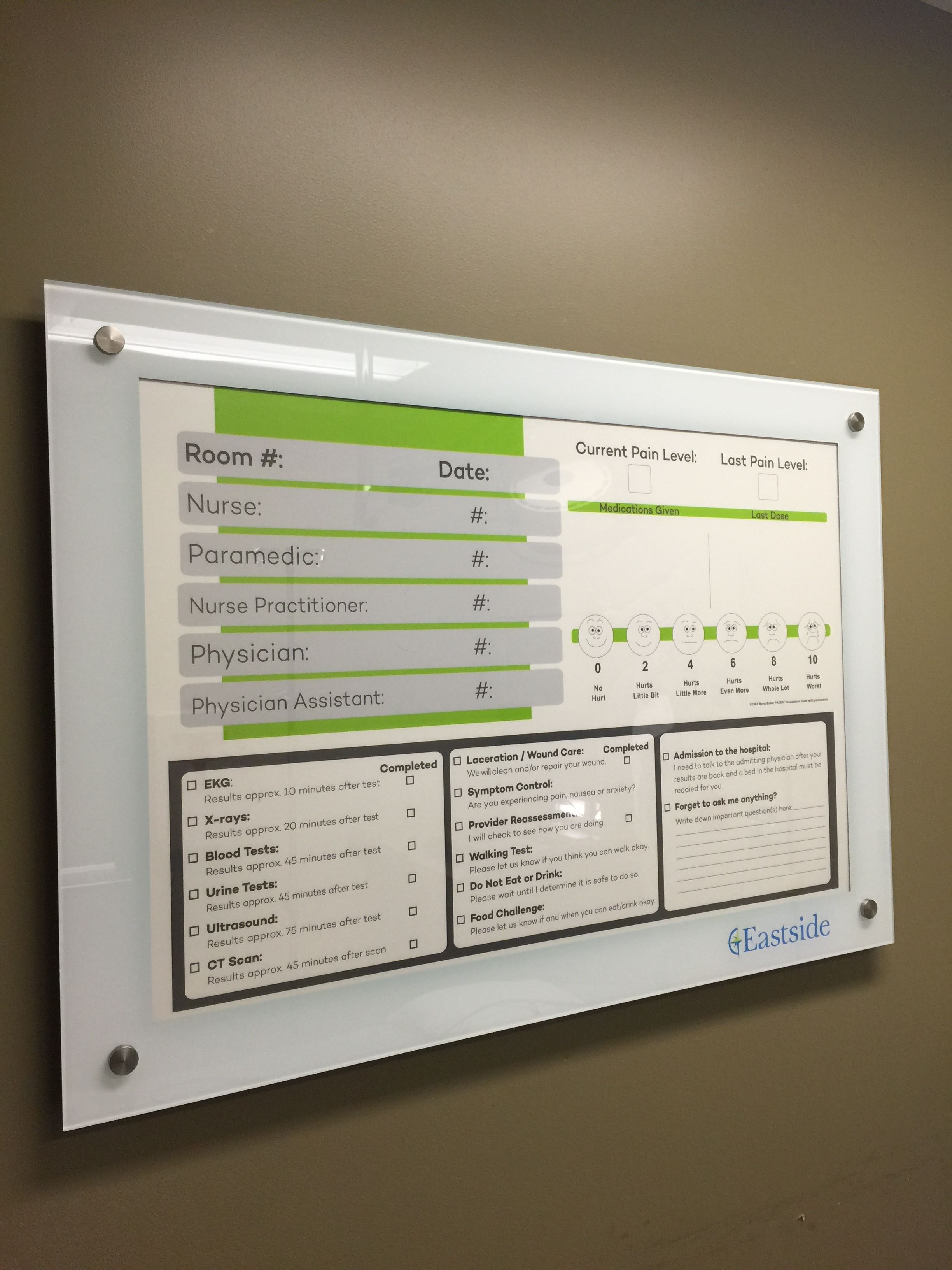 Eastside Medical Center - Bacteria Resistant Glassboard