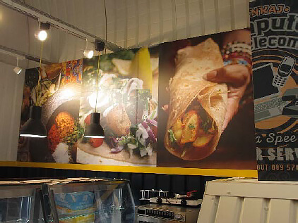 Interior wall graphics