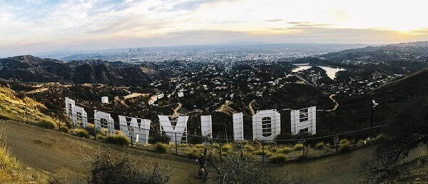 The Hollywood sign