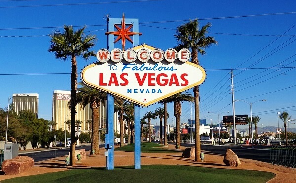 The Las Vegas sign