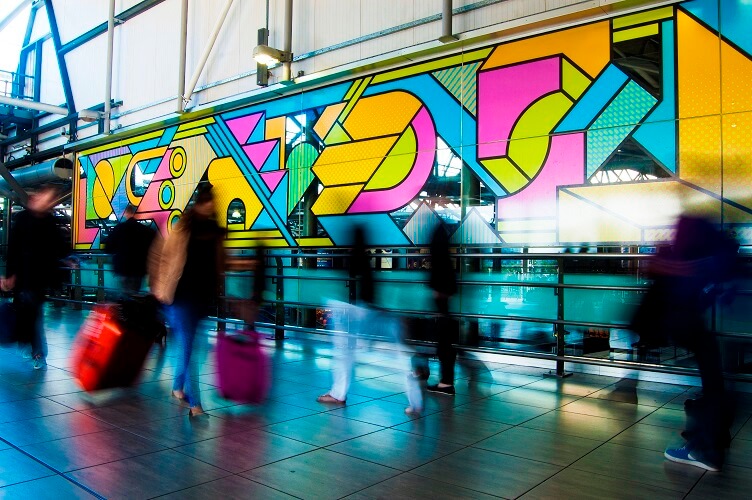 leeds train station glass graphics