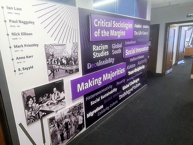 University of Leeds wall graphics