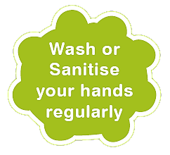 wash hands regularly