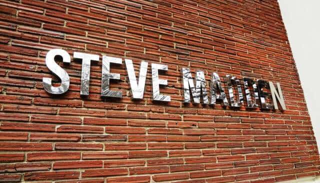 Steve madden metal lettering on wall