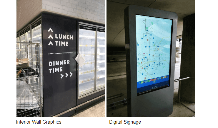 Kiosk Wayfinding sign