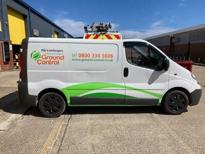 Van wrap with graphics