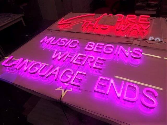 Neon lights sign