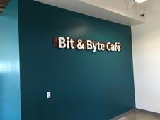 Bit & Byte Cafe sign