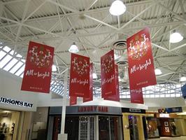 Holiday hanging banners