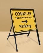 COVID-vaccination-parking-sign