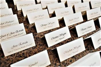 Event name cards by FASTSIGNS