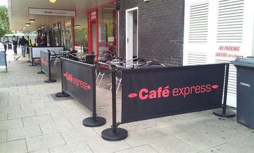 Cafe express line barrier