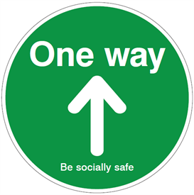 One way sign