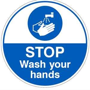 Wash your hands sign