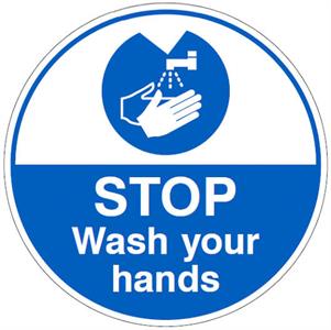 hand washing decal