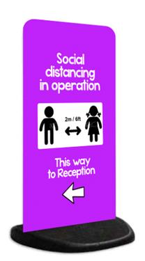 Social Distancing Pavement Sign from FASTSIGNS