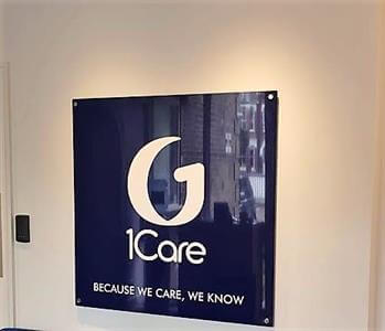 1care wall graphic