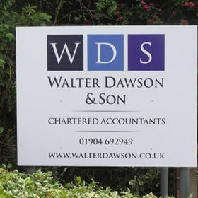 walton dawson and son signage