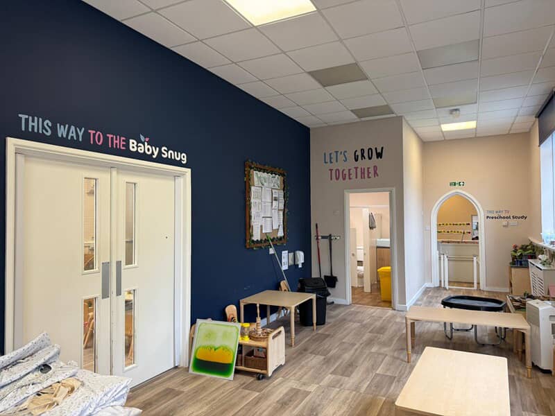 An image of interior wall graphics for Ashington.